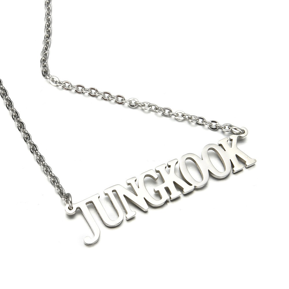 Dây chuyền mặt chữ JUNGKOOK BTS