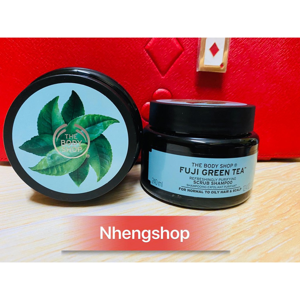 Tẩy Tế Bào Chết Cho Da Đầu The Body Shop Fuji Green Tea / Tea tree