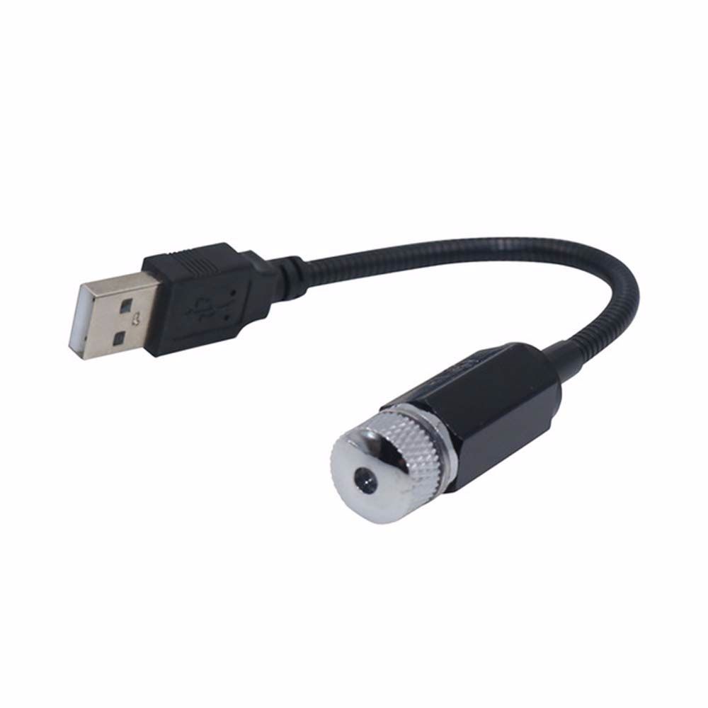 Đèn chiếu trời sao mini đầu cắm USB nhiều màu sắc cho xe hơi