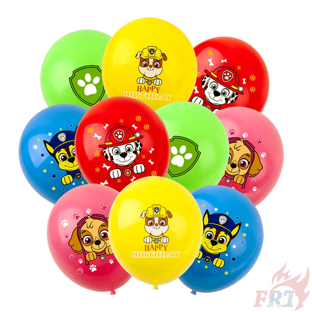 Bong bóng trang trí sinh nhật 12 inch seri paw patrol dễ thương
