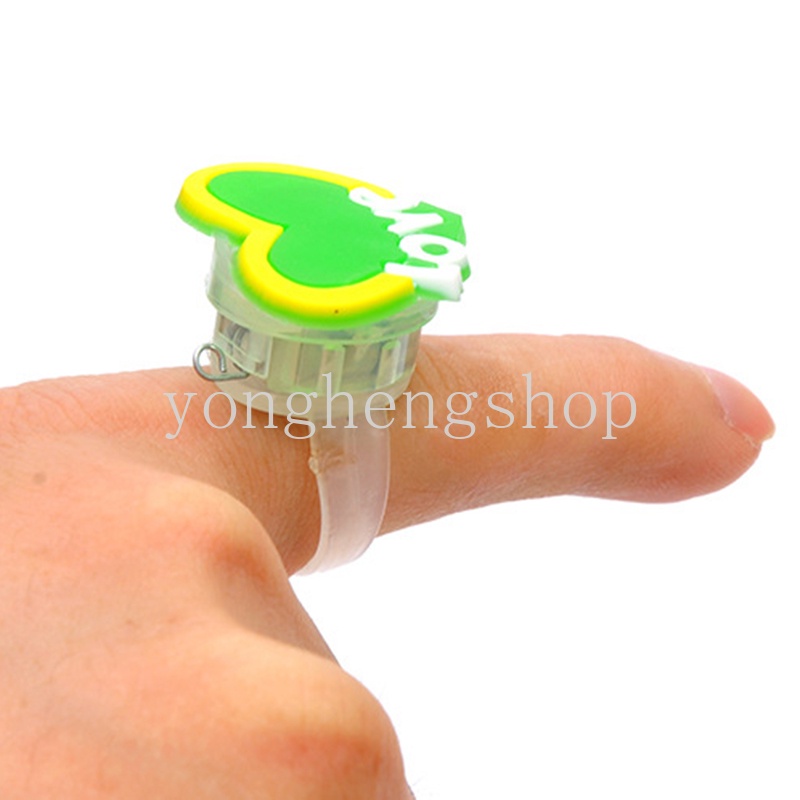 Nhẫn Đồ Chơi Có Đèn LED Họa Tiết Hoạt Hình Cho Bé
