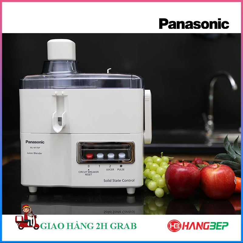 Máy xay ép trái cây đa năng Panasonic MJ-M176PWRA - Mới 100%, bảo hành chính hãng 12 tháng