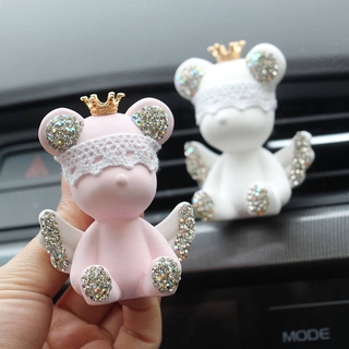 Gấu Gloomy Bear đính đá dễ thương cài cửa gió ô tô phụ kiện khuếch tán nước hoa tô tô
