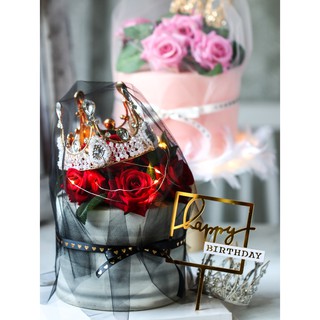Trang trí vương miện pha lê dk 14cm