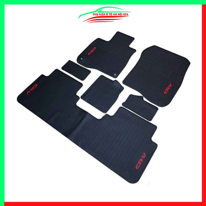 Thảm lót sàn cao su cho xe HONDA CRV 2018-2020 Loại 7 Chỗ 2021-2022 hàng chuẩn theo xe chịu lực tốt
