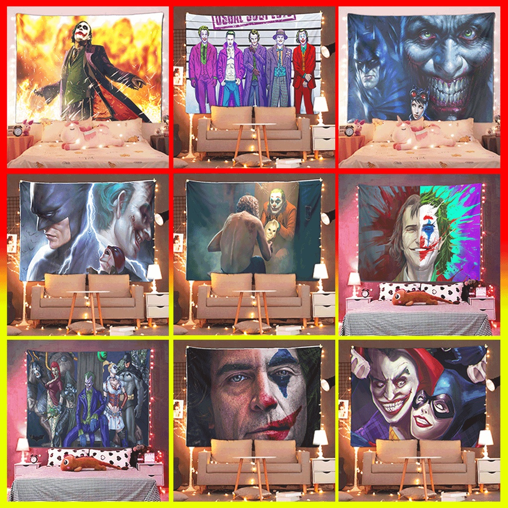 💖FREESHIP💖 Tranh vải treo tường cỡ lớn Decor trang trí phòng ngủ phòng khách-Tranh Joker-2