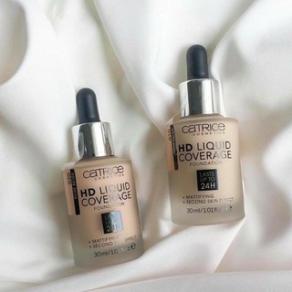 Kem Nền Kiềm Dầu Catrice HD 24h Liquid Coverage Foundation