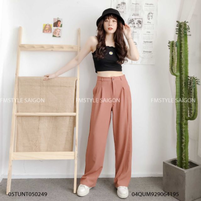 Áo 2 Dây Croptop Sợi Bún Thêu Hoa Cúc Tuyết's House B5-5_3