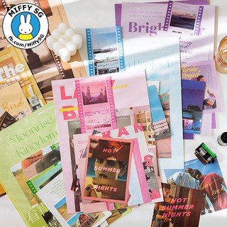 [MOCARD] Set 15 trang giấy poster đủ size kèm sticker dot MOVIE LIFE