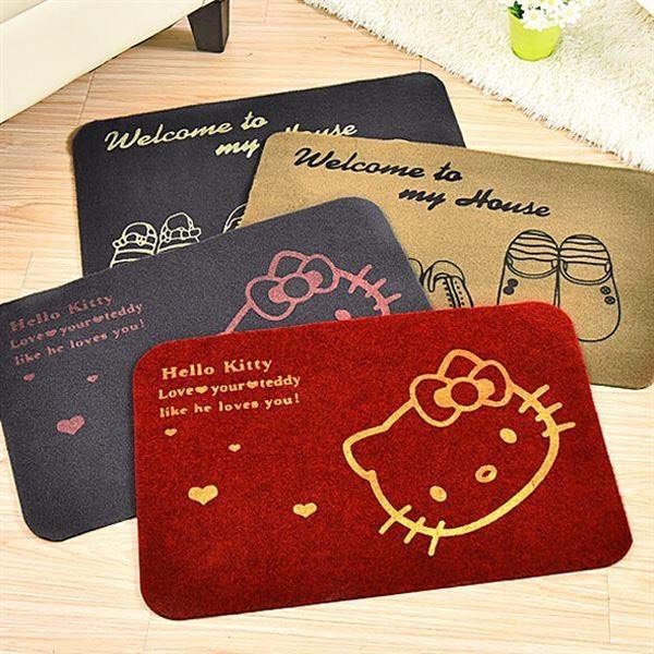 Thảm lau chân mèo Hello kitty cute