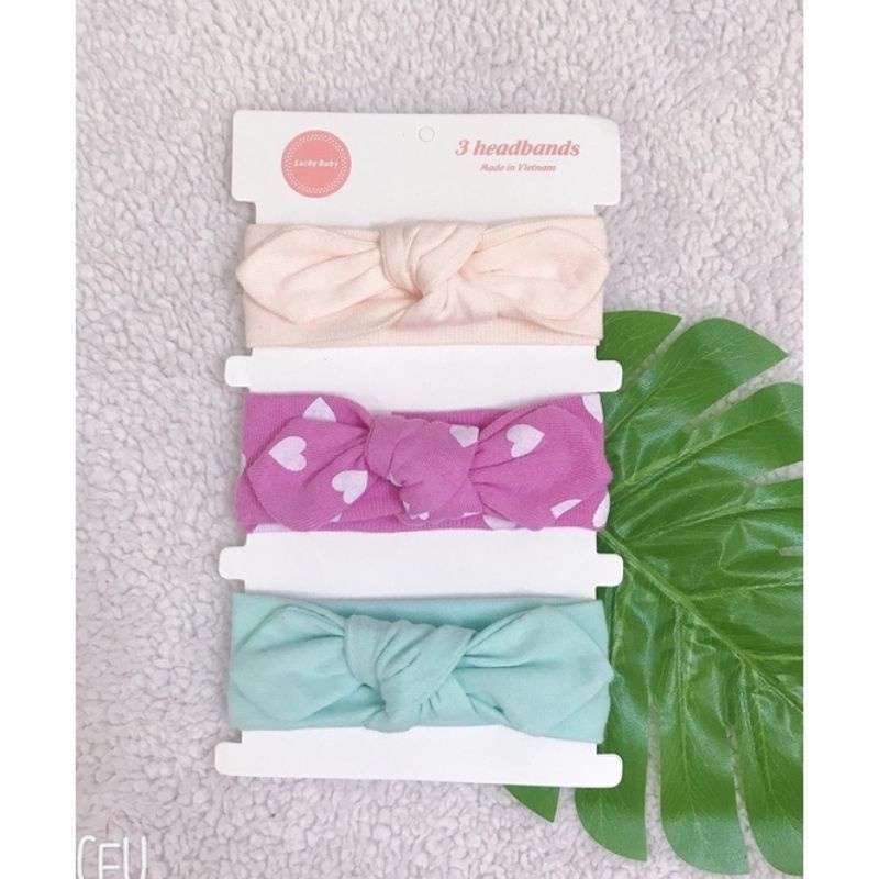 Set 3 Chiếc Tuban / Băng Đô Xinh Xắn Cho Bé (Nhiều Mẫu)