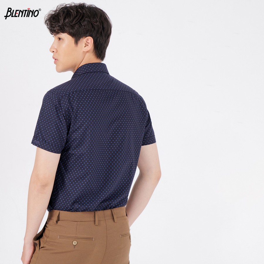 Áo Sơ Mi Nam Tay Ngắn Công Sở Lich Lãm Blentino BSI05 Không Nhăn Cao Cấp