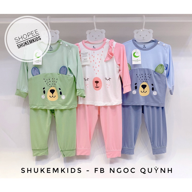 Moon Bộ dài tay peptit moon mềm mại bé trai gái