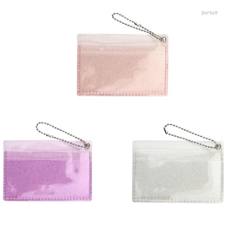Ví nhựa PVC trong suốt đựng tiền/ danh thiếp cho nữ tùy chọn màu sắc