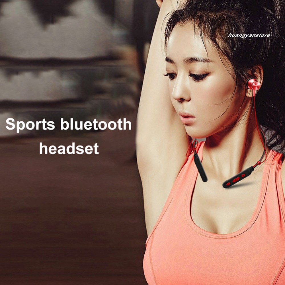 Bộ Tai Nghe Bluetooth 4.1 Av8 Thiết Kế Đeo Cổ Có Nam Châm Kèm Phụ Kiện