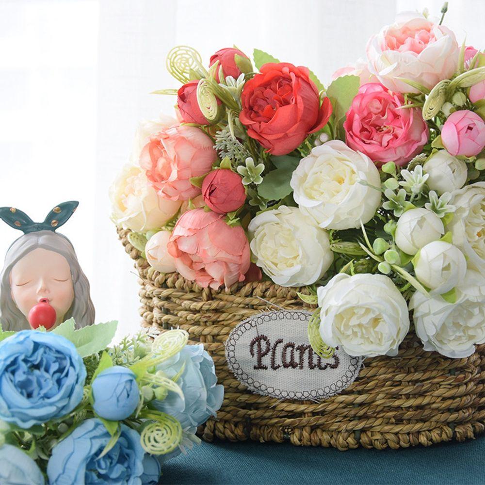 1 Bó Hoa Peonies Nhân Tạo Dùng Cho Trang Trí Tiệc Cưới