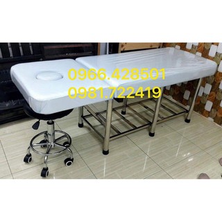 Giường inox spa