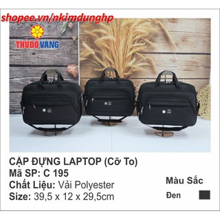 Cặp ngang đen Thủ Đô Vàng (Cỡ To) - Chính Hãng - Mã SP C195