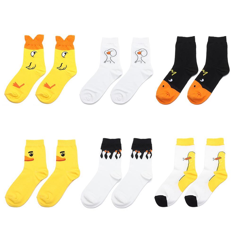 OKDEALS Vớ Cổ Cao Họa Tiết Hoạt Hình Giữ Ấm Thấm Hút Mồ Hôi Thoáng Khí