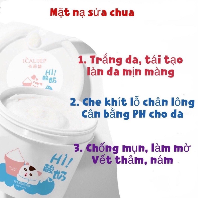 Mặt nạ Sữa chua Yogurt Jiorniee Icalijep - Chính Hãng