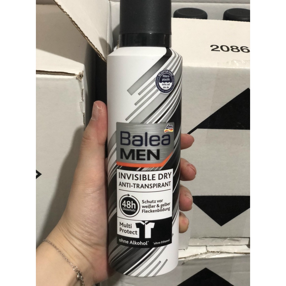 Xịt thơm khử mùi cơ thể Balea HÀNG ĐỨC lưu hương đến 24h, vùng nách và toàn thân