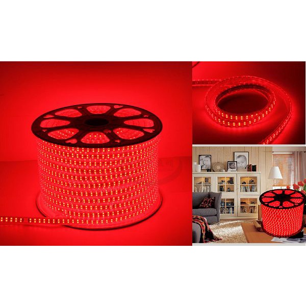 Dây led 2 hàng  dùng để trang trí noel , quấn cây , hắt trần thạch cao trang trí Màu Đỏ siêu sáng