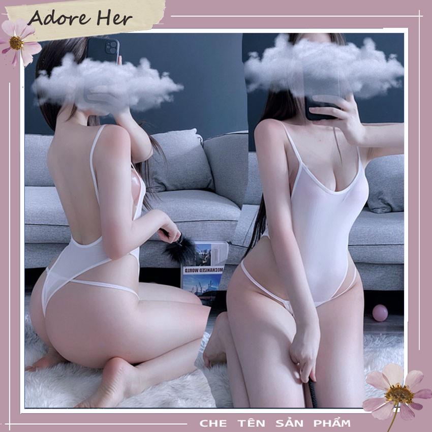 Bộ Đồ Ngủ Body Liền Thân Hở Lưng Gợi Cảm - Ảnh Thật Tại Shop - Bodysuit Sexy Thun Co Giãn  - ADORE HER | BigBuy360 - bigbuy360.vn