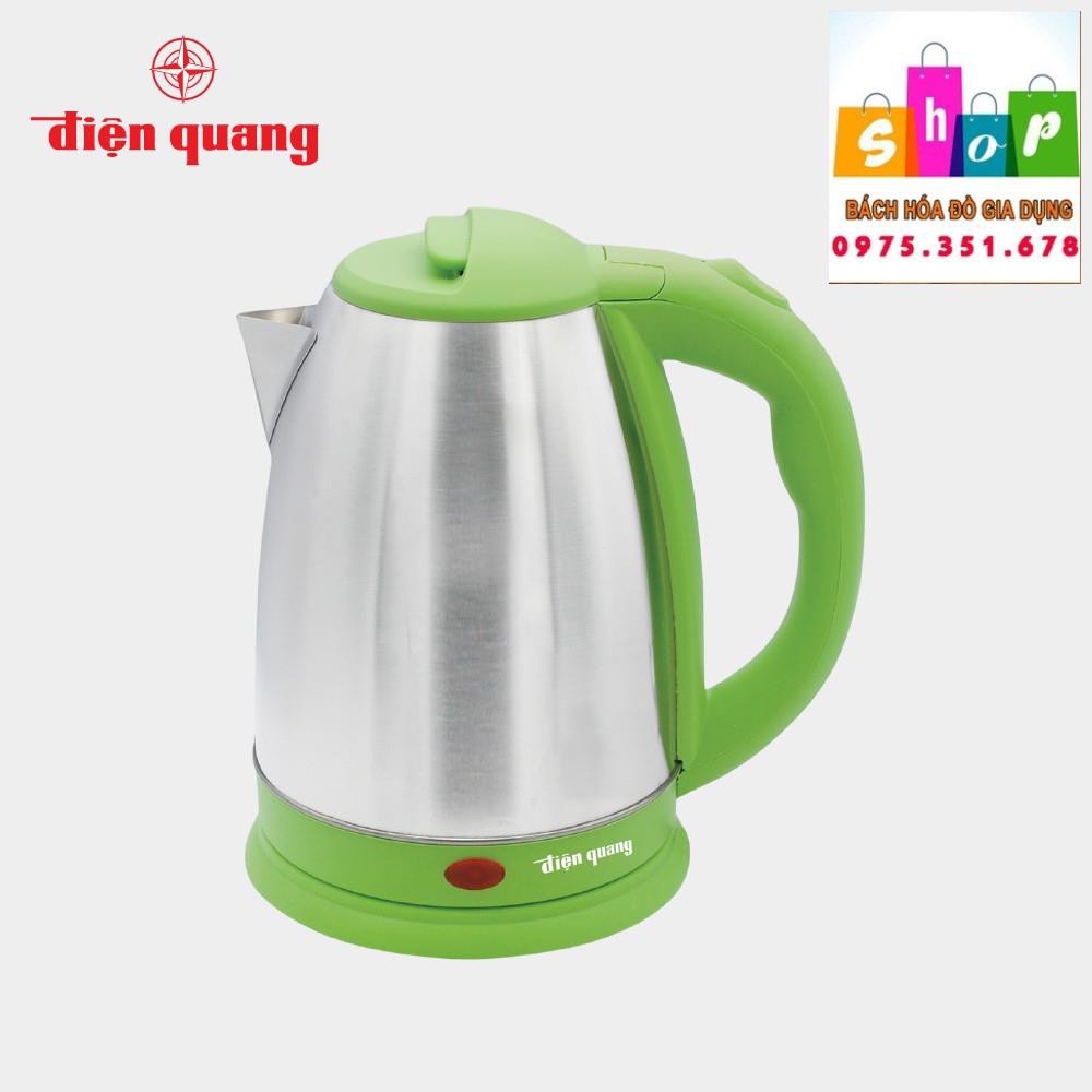 Ấm đun nước siêu tốc Điện Quang ĐQ EKT07 1518 GR (1500W, 1.8L, INOX 201, nhựa PP, màu xanh)