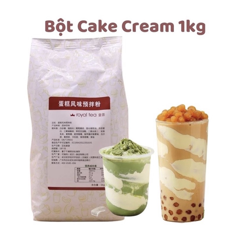 Bột trộn vị bánh Cake Cream Royal Tea 1kg