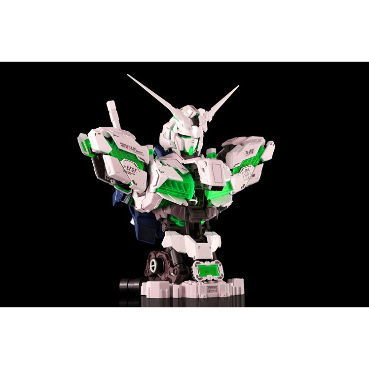 Mô Hình Gundam UNICORN Head Bust Red Frame / Green Frame AWAKEN 1/35 RX-0 Yihui Model Đồ Chơi Lắp Ráp Anime