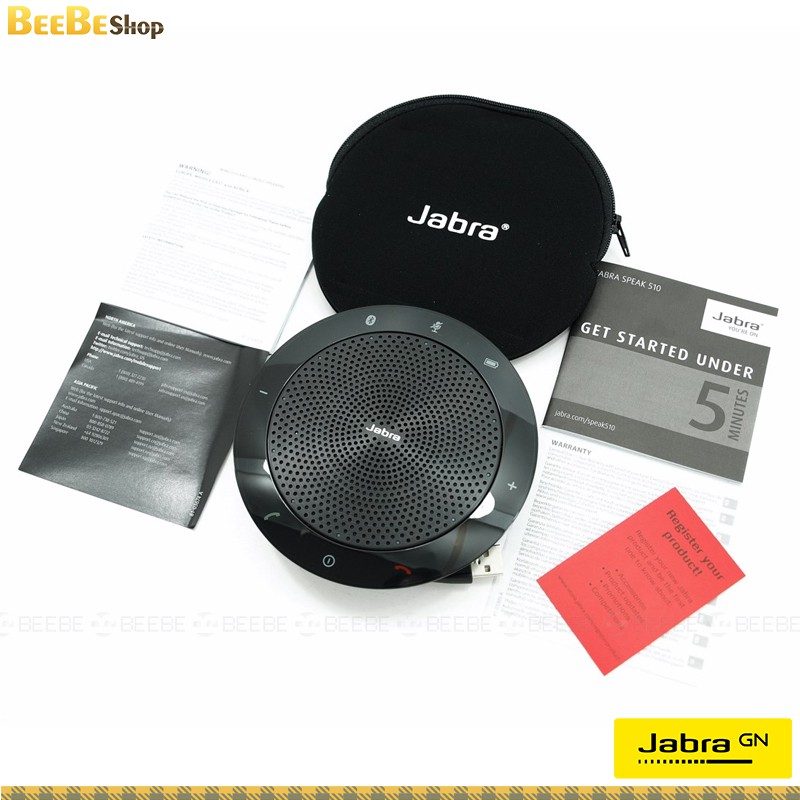 JABRA Speak 510 MS - Micro Họp Trực Tuyến Không Dây, Hỗ Trợ Bluetooth, Speakerphone [BẢO HÀNH 2 NĂM]
