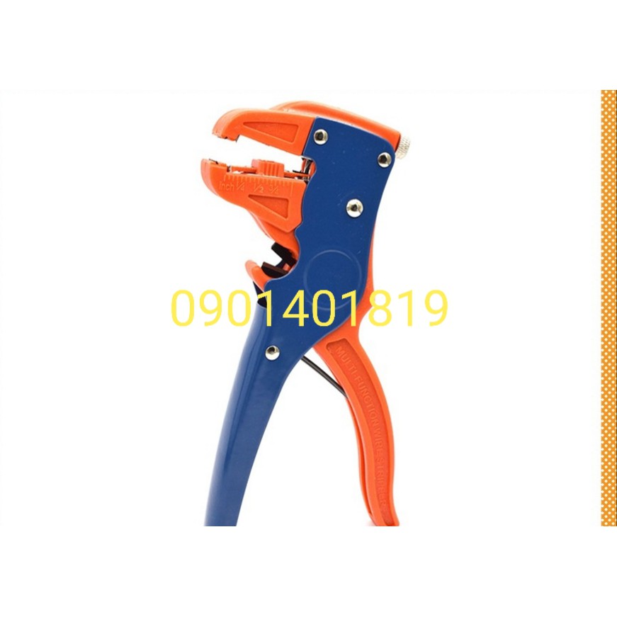 Kiềm Tuốc Dây Điện  2 Màu  Đỏ - Xanh