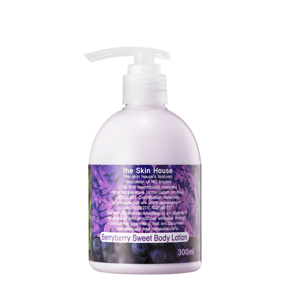 Sữa dưỡng thể sáng da hương trái cây THE SKIN HOUSE BERRY BERRY SWEET BODY LOTION