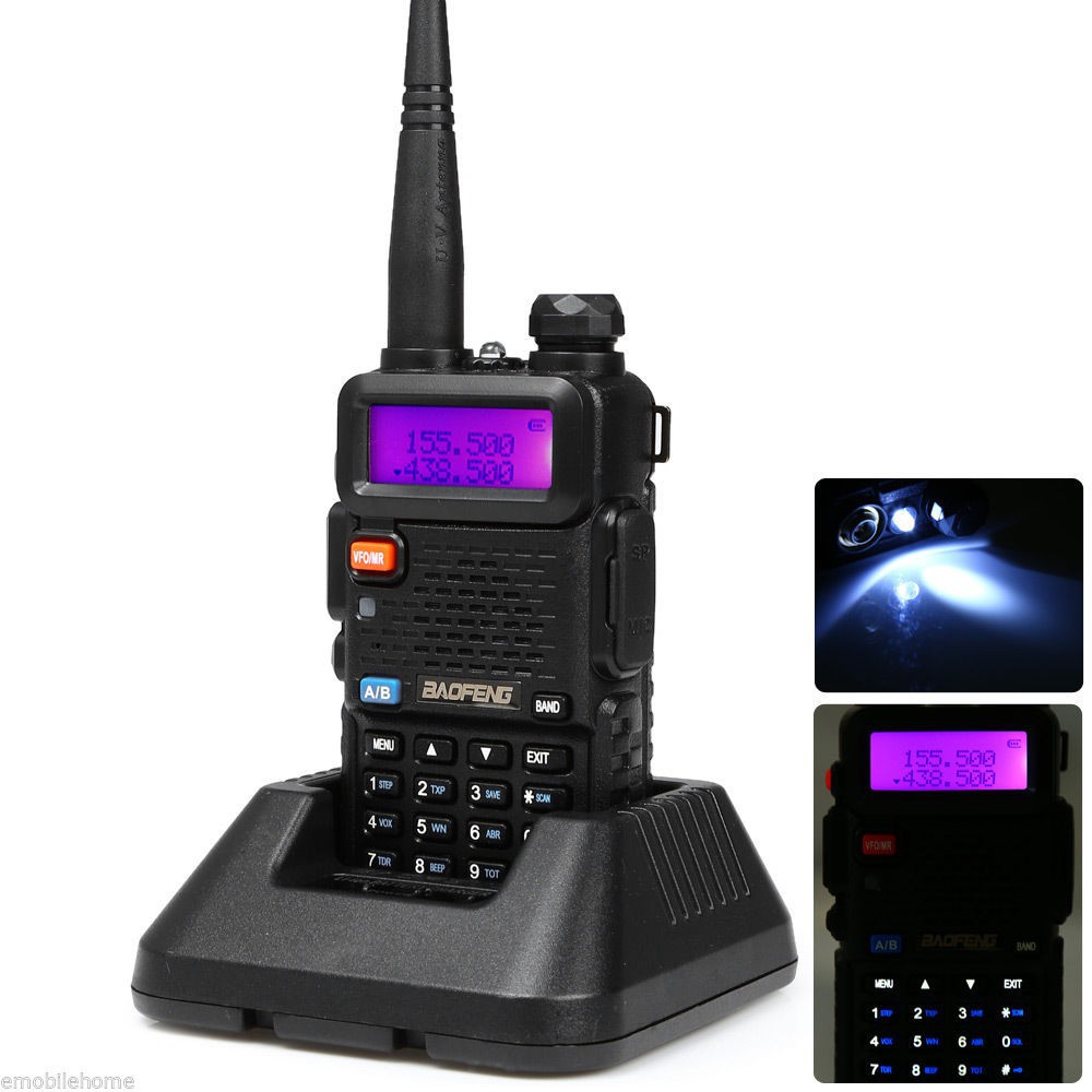 Bộ đàm Baofeng uv-5r UHF/VHF bắt sóng RADIO FM+ kèm phụ kiện