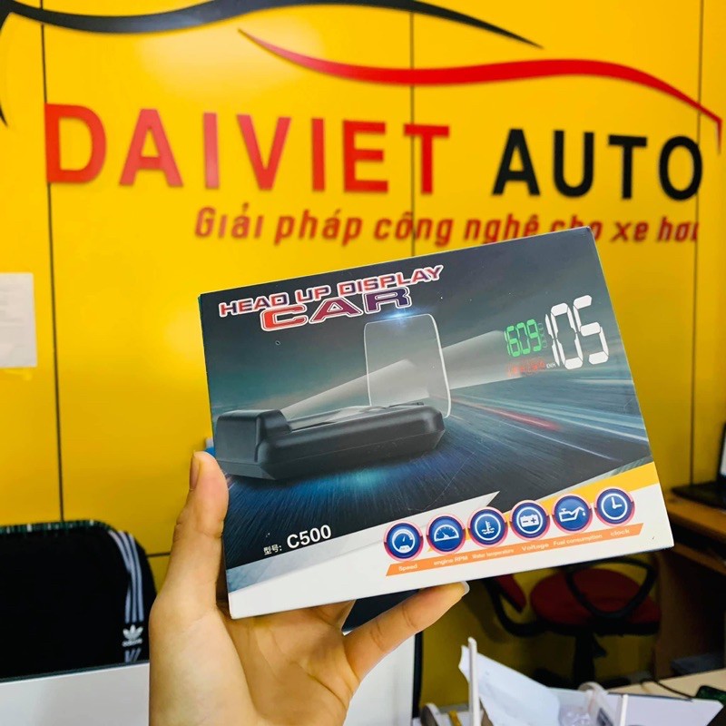 Hiển thị tốc độ kính lái xe Hud c500 | Đại việt Auto