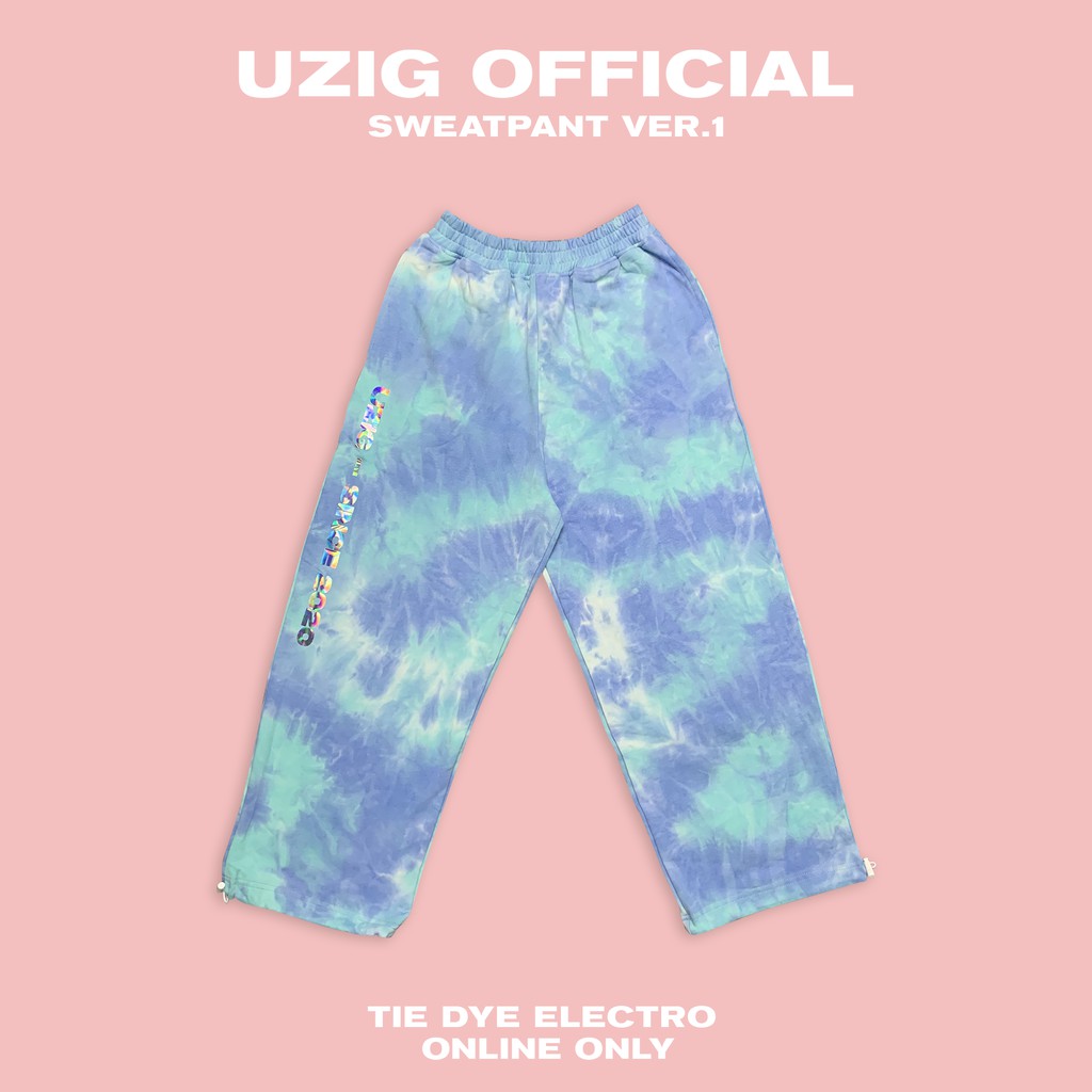 SWEATPANT VER.1 - Quần Tie dye xanh