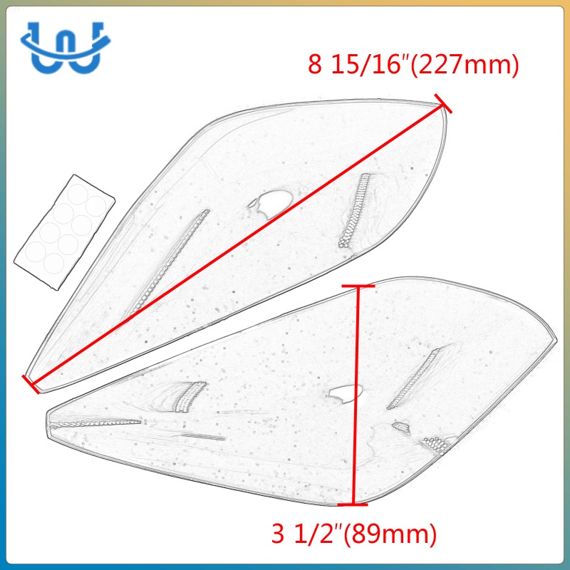 Tấm Phim Dán Bảo Vệ Đèn Pha Xe Mô Tô Yamaha Fj-09 Mt-09 Tracer Dễ Lắp Đặt