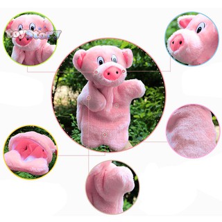 🍀Fang 🍀Con rối đeo tay hình chú heo hồng thời trang cho bé