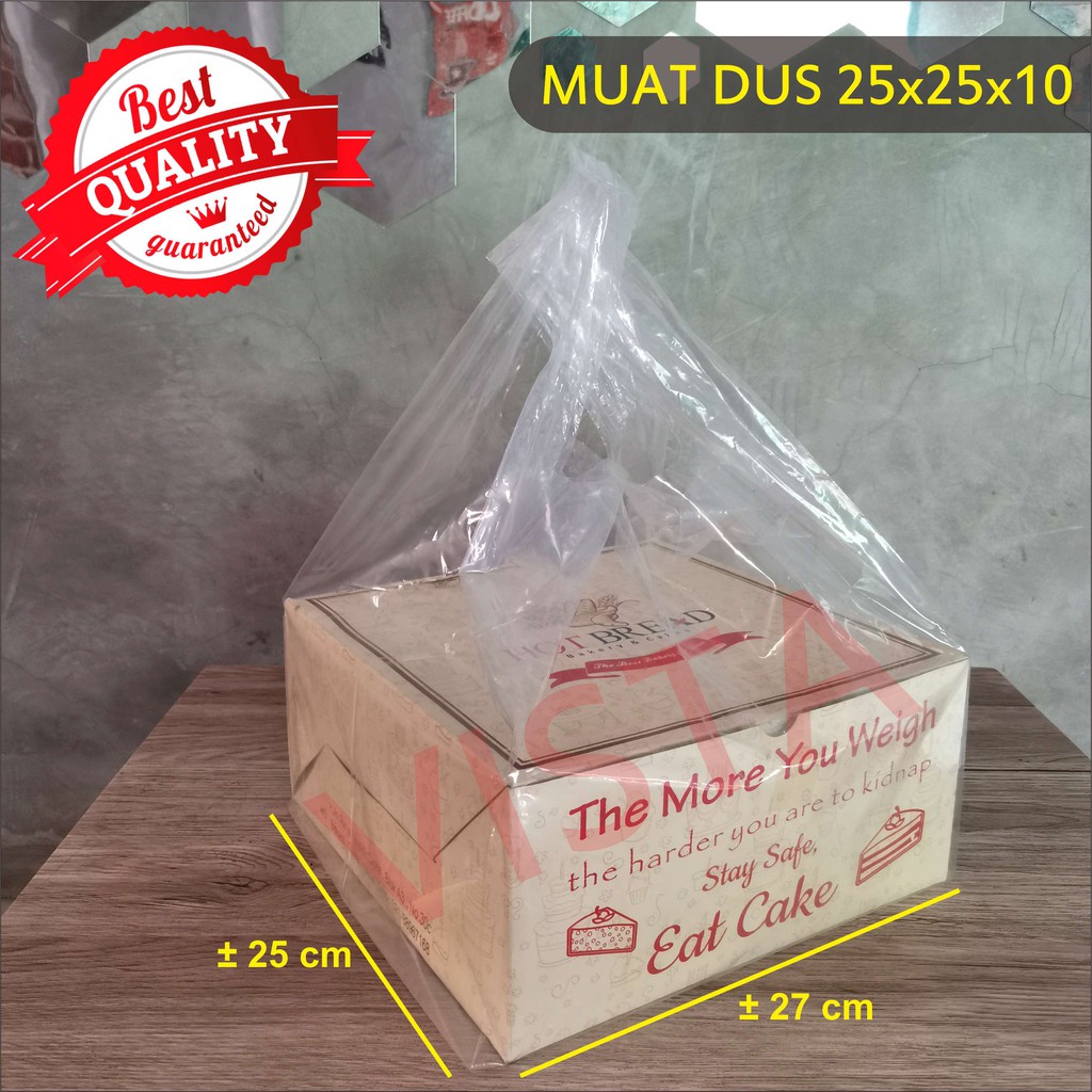 Túi nhựa pe trong suốt DUS CAKE 25x25 50