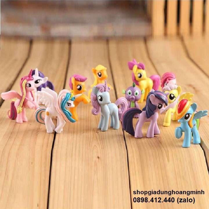 ngựa pony 12 con - set 12 ngựa pony