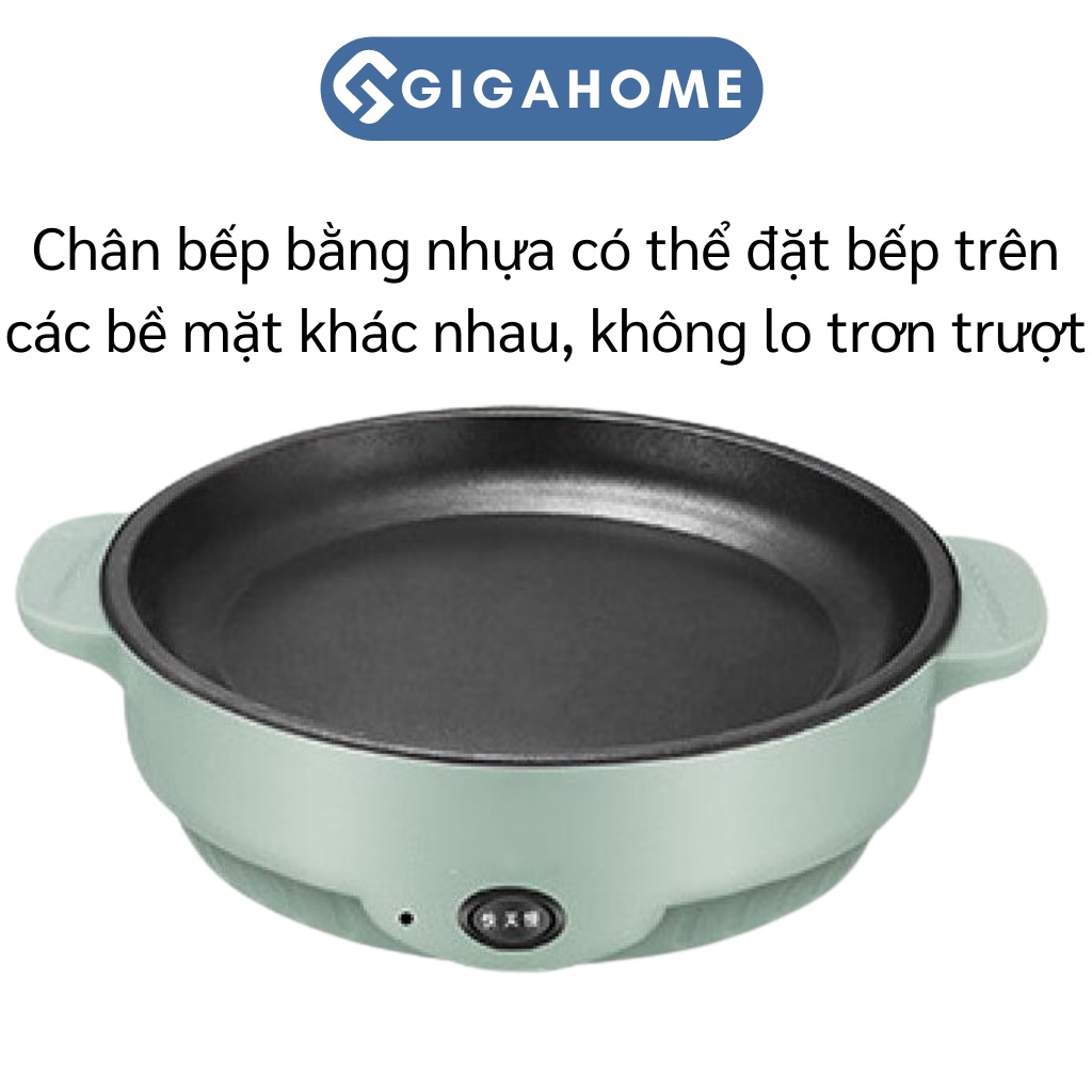 Chảo Nướng Điện Mini Đa Năng GIGAHOME Chống Dính Có Thể Xào, Chiên 9778