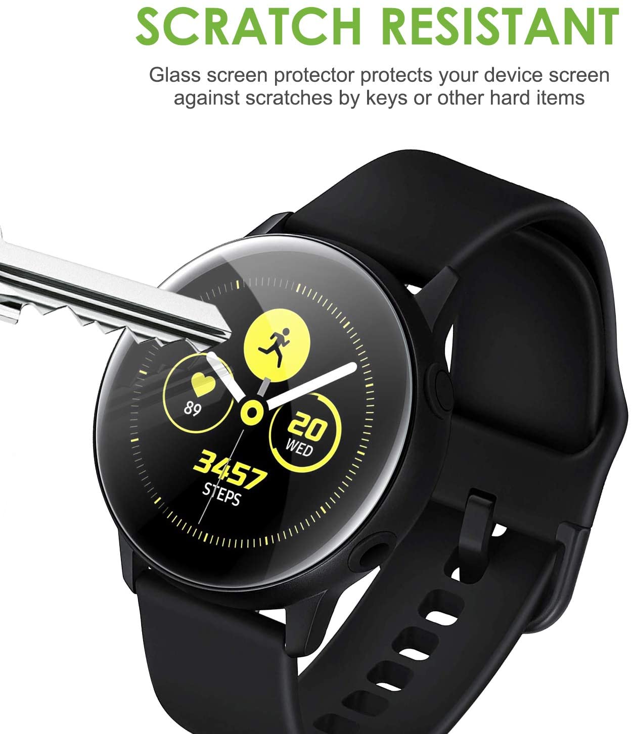 3 Kính Cường Lực Hd Chống Trầy Cho Samsung Galaxy Watch 42mm / 46mm 9h