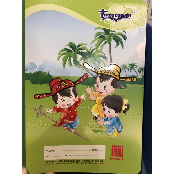 Vở 4 ô ly Hồng hà  trạng nguyên 0555