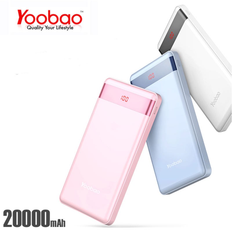 [Freeship toàn quốc từ 50k] Pin Sạc Dự Phòng 20000mAh có đèn LED hiển thị phần trăm pin P20000L chính hãng