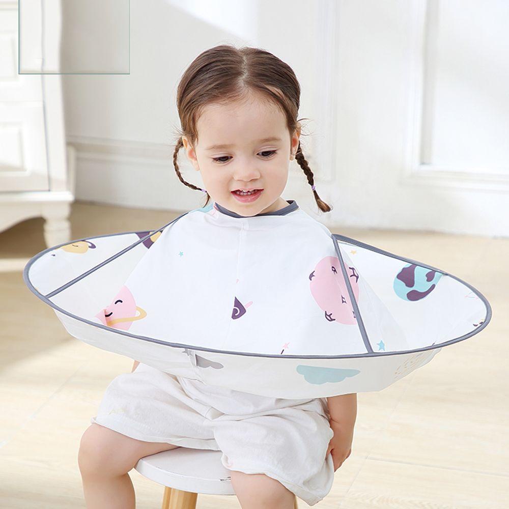 Áo Choàng Cắt Tóc Chống Tĩnh Điện Không Thấm Nước Cho Bé