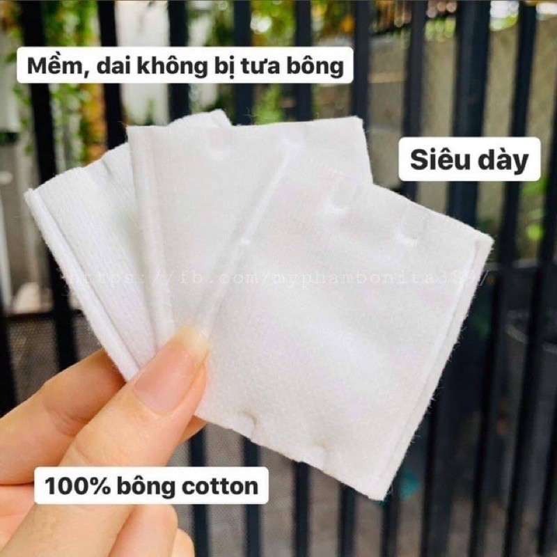 [Mã 267FMCGSALE giảm 8% đơn 500K] Bông Tây trang 3 lớp cotton pads 222 miếng