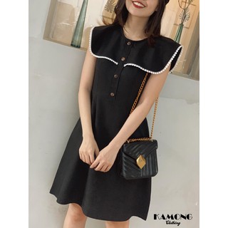 ĐẦM CỔ THUỶ THỦ VIỀN REN.