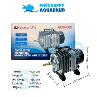 Máy Sủi Bơm Khí Oxy Công Suất Lớn RESUN ACO-003 (35W-65L/Min)