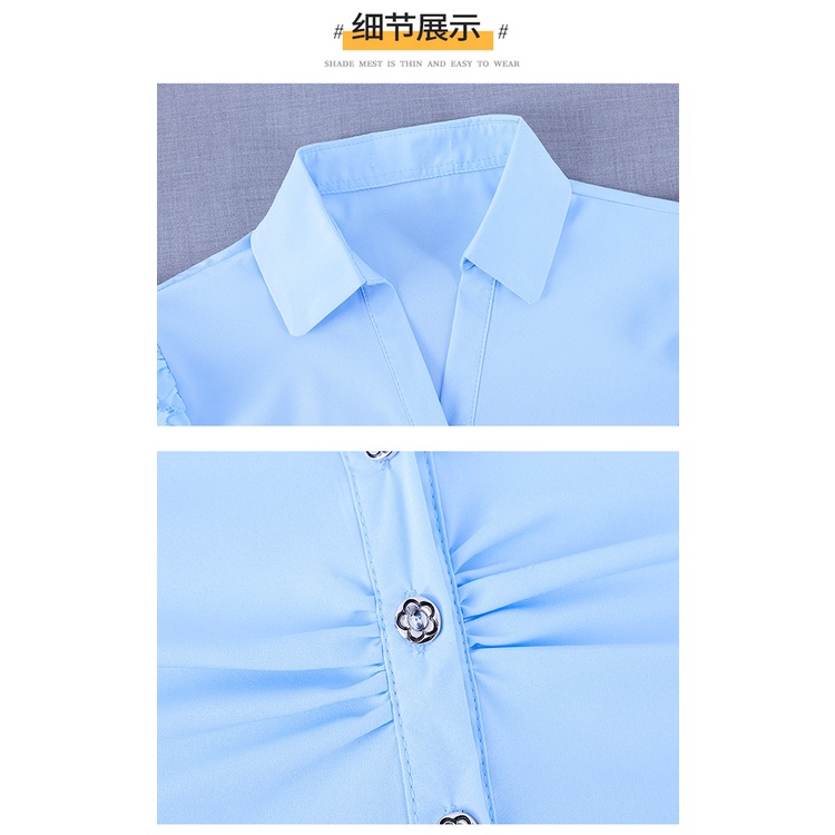 Áo sơ mi SIXSISTERS tay dài màu trơn hợp thời trang dành cho nữ