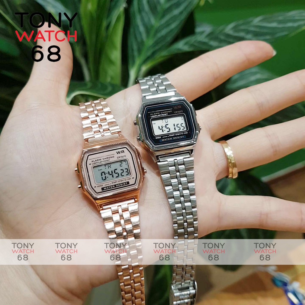 Đồng hồ điện tử đeo tay cặp đôi nam nữ WR A159 thể thao số led mặt vuông đẹp chính hãng cao cấp | BigBuy360 - bigbuy360.vn